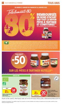 Prospectus Intermarché de la semaine "Totalement 80 80%" avec 2 pages, valide du 21/01/2025 au 02/02/2025 pour Bailleau-le-Pin et alentours