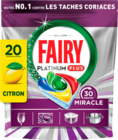 TABLETTES LAVE VAISELLE  MIRACLE  TOUT EN 1 CITRON  FAIRY - FAIRY en promo chez Auchan Supermarché Orange à 9,90 €