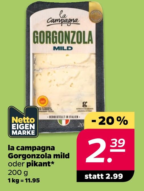 Gorgonzola mild oder pikant
