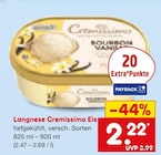 Cremissimo Eis Angebote von Langnese bei Netto Marken-Discount Leonberg für 2,22 €