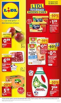 Prospectus Lidl de la semaine "LIDL forcément MOINS CHER" avec 1 pages, valide du 15/01/2025 au 21/01/2025 pour Saint-Jean-de-Védas et alentours