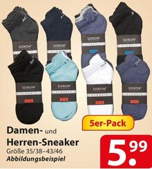 Damen- und Herren-Sneaker bei famila Nordost in Bremen Damen- und Herren-Sneaker im Angebot bei famila Nordost Bremen für 5,99 €