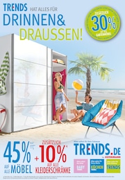 Trends Prospekt für Radevormwald mit 12 Seiten Trends Prospekt für Radevormwald: "TRENDS hat alles für Drinnen & Draußen - 30% zusätzlich auf Gartenmöbel", 12 Seiten, 14.06.2025 - 27.06.2025