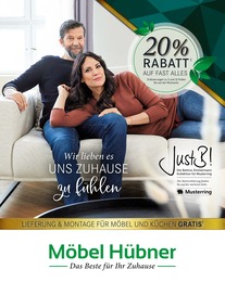 Möbel Hübner Prospekt: Das Beste für Ihr Zuhause!, 28 Seiten, 09.11.2022 - 03.12.2022