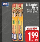 Aktuelle Backzubehör Angebote bei EDEKA in Koblenz Aktuelles Backpapier-Bögen Angebot bei EDEKA in Koblenz ab 1,99 €