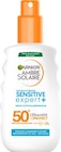 Sensitive expert+ spray - GARNIER AMBRE SOLAIRE en promo chez Lidl Sensitive expert+ spray - GARNIER AMBRE SOLAIRE dans le catalogue Lidl