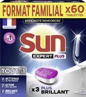 Tablettes lave-vaisselle Tout en 1 Expert Plus* - SUN en promo chez Géant Casino Ajaccio à 7,99 €