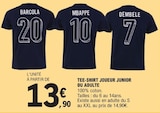 Tee-shirt joueur junior ou adulte dans le catalogue E.Leclerc
