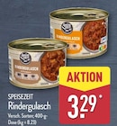 Rindergulasch Angebote von SPEISEZEIT bei ALDI Nord Pirna für 3,29 €