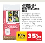 Promo MÉLANGE DE GRAINES CLASSIC 20 KG à 35,09 € dans le catalogue Animalis à Montrouge