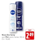Fresh Natural Deo Spray Angebote von Nivea bei EDEKA Mannheim für 2,49 €