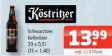 Aktuelles Schwarzbier Kellerbier Angebot bei Getränke Oase in Rheda-Wiedenbrück ab 13,99 €