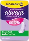 Slipeinlagen im Gigapack oder Discreet Inkontinenzinlagen im Big Pack von Always im aktuellen Netto mit dem Scottie Prospekt