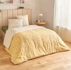 Parure housse de couette 140x200cm + 1 taie d'oreiller 63x63cm - Super U à Gagny Parure housse de couette 140x200cm + 1 taie d'oreiller 63x63cm en promo chez Super U Gagny à 11,99 €