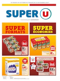 Catalogue Super U "SUPER FORMATS SUPER ÉCONOMIES" à Couffy et alentours, 16 pages, 29/10/2024 - 10/11/2024