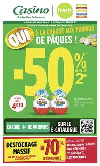 Prospectus Géant Casino en cours, "OUI À LA CHASSE AUX PROMOS DE PÂQUES !", page 1 sur 48