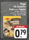 Sauce oder Suppen Angebote von Maggi bei E center Kempen für 0,79 €