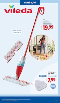 Promotion Vileda dans le prospectus Lidl, valable du 15/05/2025 au 21/05/2025 Promo Vileda dans le catalogue Lidl du moment à la page 71