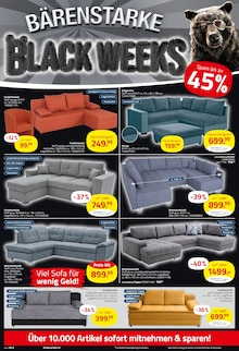 Sofa im ROLLER Prospekt "BÄRENSTARKE BLACK WEEKS" mit 26 Seiten (Ludwigshafen (Rhein))