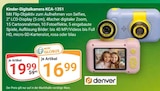 Kinder-Digitalkamera KCA-1351 Angebote von Denver bei GLOBUS Kerpen für 16,99 €