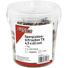GO/ON! Torx-Spanplattenschraube, ØxL: 4,5 x 60 mm, Stahl - goldfarben im Hagebaumarkt Prospekt GO/ON! Torx-Spanplattenschraube, ØxL: 4,5 x 60 mm, Stahl - goldfarben von GO/ON! im aktuellen Hagebaumarkt Prospekt für 8,99 €