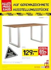 Esstisch im XXXLutz Prospekt in Coesfeld Aktueller XXXLutz Prospekt mit Esstisch, "ALLES MUSS RAUS", Seite 3