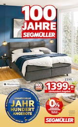 Boxspringbett im Segmüller Prospekt 100 JAHRE SEGMÜLLER auf S. 1