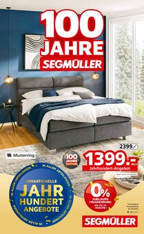 Boxspringbett im Segmüller Prospekt "100 JAHRE SEGMÜLLER" mit 48 Seiten (München)