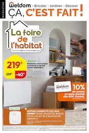 Prospectus Weldom à Amou: "La foire de l'habitat", 24} pages, 14/10/2026 - 09/11/2026