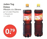 Eistee Pfirsich von Jeden Tag im aktuellen V-Markt Prospekt für 0,79 €
