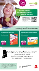 mea - meine apotheke Apotheken Prospekt der aktuellen Woche mit 4 Seiten, gültig von 01.12.2025 bis 31.12.2025, in Ismaning und Umgebung Aktueller mea - meine apotheke Apotheken Prospekt in Ismaning und Umgebung, "Unsere Dezember-Angebote" mit 4 Seiten, 01.12.2025 - 31.12.2025