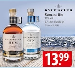 Kyles' Club Rum oder Gin Angebote bei famila Nordost Lüneburg für 13,99 €