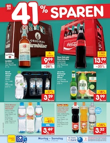 Coca Cola im Netto Marken-Discount Prospekt "Aktuelle Angebote" mit 60 Seiten (Rostock)