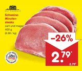 Aktuelle Schweinefleisch Angebote bei Netto Marken-Discount in Köln Aktuelles Schweine-Minutensteaks Angebot bei Netto Marken-Discount in Köln ab 2,79 €