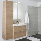 Meuble à suspendre l. 80 cm effet chêne "idalie" en promo à 160,00 € chez Brico Dépôt Meuble à suspendre l. 80 cm effet chêne "idalie" dans le catalogue Brico Dépôt