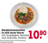 Aktuelles Rindfleischstreifen in süß sauer Sauce Angebot bei E center in Karlsruhe ab 10,90 €