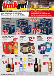 Aktueller Trinkgut Getränkemärkte Prospekt für Traitsching: Chams größter Getränkemarkt! mit 4} Seiten, 29.04.2024 - 04.05.2024