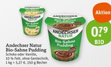 Bio-Sahne Pudding von Andechser Natur im aktuellen tegut Prospekt für 0,79 €