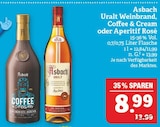 Aktuelles Uralt Weinbrand, Coffee & Cream oder Aperitif Rosé Angebot bei Marktkauf in Fürth ab 8,99 €