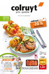 Colruyt Catalogue "colruyt", 12 pages, Arbouans, 03/08/2022 - 15/08/2022 Colruyt Catalogue "colruyt", 12 pages, Arbouans, 03/08/2022 - 15/08/2022