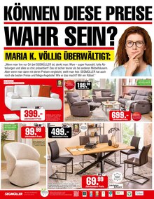 Sitzmöbel im aktuellen Segmüller Prospekt (Offenbach (Main)) Sitzmöbel im Segmüller Prospekt "Wie geschenkt - 100 Jahre Segmüller" mit 6 Seiten (Offenbach (Main))