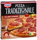 Pizza Tradizionale Salame Romano oder Die Ofenfrische Vier Käse Angebote von Dr. Oetker bei REWE Duisburg für 2,22 €