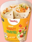 Wrap Poulet Crudités Sauce César - Netto en promo chez Netto Wrap Poulet Crudités Sauce César - Netto dans le catalogue Netto