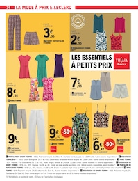 Offre Vêtements dans le catalogue E.Leclerc du moment à la page 26