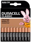 Batterien Classic 20er-Pack Angebote von Duracell bei REWE Schwerin für 9,99 €