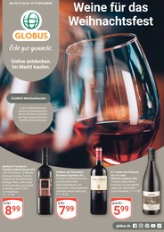 Supermarkt Prospekt von GLOBUS Zwickau GLOBUS Prospekt: "Weine für das Weihnachtsfest", 2 Seiten, 05.12.2022 - 10.12.2022