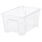 Box transparent 28x19x14 cm/5 l von SAMLA im aktuellen IKEA Prospekt für 0,99 €