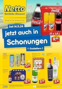 Coca Cola im Netto Marken-Discount Prospekt "DER ORT, AN DEM DU IMMER AUSGEZEICHNETE PREISE FINDEST." mit 6 Seiten (Schonungen)