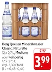 Mineralwasser Classic im Angebot bei E center in Neustadt Mineralwasser Classic Angebote von Berg Quellen bei E center Neustadt für 3,99 €