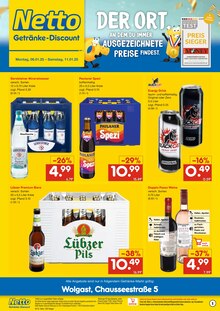 Netto Marken-Discount Prospekt mit 2 Seiten (Wolgast)